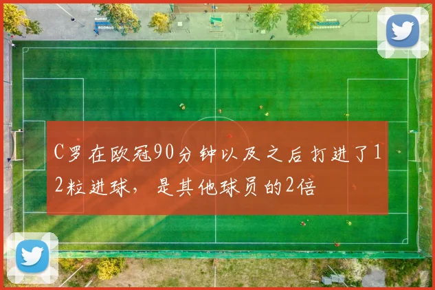 C罗在欧冠90分钟以及之后打进了12粒进球，是其他球员的2倍
