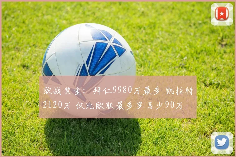 欧战奖金：拜仁9980万最多 凯拉特2120万 仅比欧联最多罗马少90万